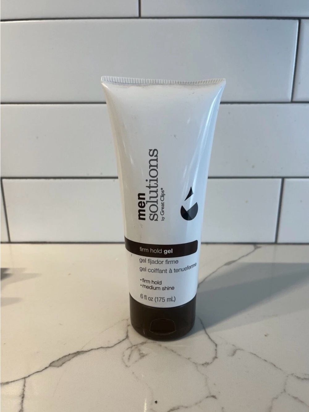 Great Clips Men‎ Solutions Firm Hold Gel Medium Shine 6 fl oz New